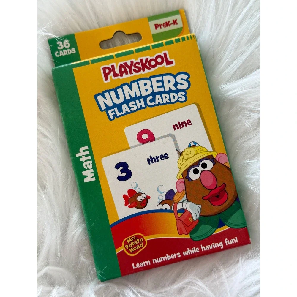Playskool Mrs Potato Head Numbers Flash Cards 36 Count PreK-K Math Learning Toy